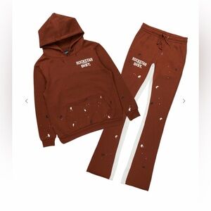 Rockstar original men’s brown jogger set